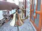 Handmade Nautical Brass Bell Wall Hanging Ship Bell 8  Brass Anchor Boat Decor 