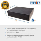 4401-0012 Granite Surface Plate  Grade B  Ledge 0  18  X 12  X 3 