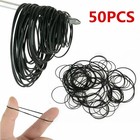 50pcs Square Rubber Drive Belt Replacement For Cassette Player Recorder Repair