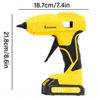 60w Cordless Hot Glue Gun 20v  Battery Kit W 30 Hot Glue Sticks Diy Power Tool