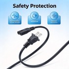 Ul 6ft Power Cord For Janome Skyline S3 S5 Xl601 Sewing Machine Cable