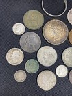Vintage Antique Coin Lot Junk Drawer Silver Coins Foreign Coins