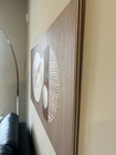 Large 3d Texture Gold Geometry Canvas Wall Art For Living Room Modern Luxury    