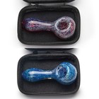   Pack Of 2   4  Smoking Tobacco Glass Pipe Handmade Collectible Pipes With Box