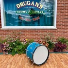 1970s Ludwig Standard 14x20 Bass Drum Blue Mist