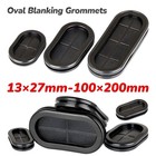 Oval Blanking Grommets Black Rubber Grommet Closed Blind Hole Plug Bung Bungs