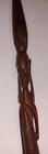Vintage African Congo Hand Carved Wood Warrior Spear Tribal