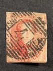 Belgium Sc  12 1861 40c Carmine Rose Cat  150 - Used cancelled As Pictured