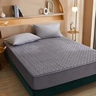  Solid Flannel Plush Bedding Fitted Sheet velvety Soft Heavyweight King Gray