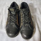 Brunswick Charger Black Bronze Bowling Shoes Mens Size 1o 5 Flexslide Read