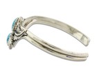 Vintage Navajo Bracelet 925 Silver Blue Turquoise Handmade Signed Sn