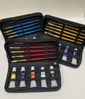 Lot Of Artist Drawing Pads Sketchbooks Paint Brushes Pencils Mixed Makers