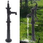Cast Iron Water Well Hand Pump 26 Feet Black Rustic Garden Farmhouse Antique