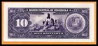Venezuela Au Note 10 Bolivares May 1990 P-61b  currency Banknote Paper Money 
