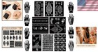 Reusable Mehndi Stencil Kit With 97 Designs - Ideal For All Ages And Occasions