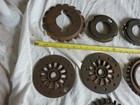 Vintage Lot Of 10 Cast Iron Planter Plates John Deere Ih Lot 26-21-g