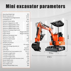 Mini Excavator1ton  13 5 Hp  Hydraulic Grab   Pilot Control b s Engine  Epa