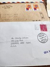 Vintage Stamps  Lot 14 Used Stamps On Envelopes  Japan  Thailand  India  Turkey