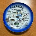 Plate  Vintage Arkansas Gold Rimmed 4  Mini Souvenir Collector s Decor