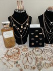    vintage To Now Junk Drawer Lot Rose Gold Plated toned Estate Jewelry   More    