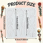 Baroque Relief Flower Silicone Mold Baroque Leaves Scroll Lace Polymer Clay