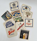 German Beer Coasters Collection Lot Of 11 Vtg Bierdeckel Various Breweries Euc