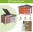 Large Outdoor Insulated Dog House Weatherproof Dog Kennel Dog Shelter Outdoor