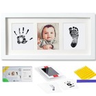 Baby Prints Newborn Handprint And Footprint Picture Frame Keepsake Kit  13 5 X 