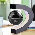 Magnetic Levitation Floating World Map Globe With C Shape Base  Floating Globe  