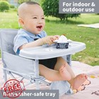 M-castle Portable Travel Booster Seat With Tray Toddler Gary