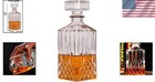 Liquor Whiskey Decanter Vintage Glass Crystal Bottle Wine Stopper Bar Scotch Rum