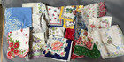 Vintage Lot Of 17 Women s Handkerchiefs Floral Lace Cotton Sheer Mixed