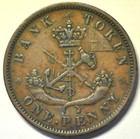 Mw27735 Canada - Bank Of Upper Canada  Penny Token 1852  Km tn3