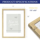 11x14 Inch Picture Frame  Oak Simple Photo Frame For Decorative Artwork  Suitabl