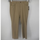 Pga Tour Men s Performance Tech Stretch Golf Pants Khaki Size Large 36x30 New
