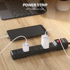 Dewenwils 2-pack Power Strip Surge Protector  6ft Long Extension Cord 6-outlet