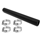 2 1 4  Gasoline Fuel Filler Neck Hose With 4 Clamps - 15 7 8  Length Gas Tank