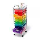 10-shelf Rolling Cart Rainbow - Up   Up