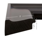 Craig Frames Resilience  2 Inch Wide Contemporary Satin Black Picture Frame