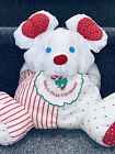 Vintage 1990 Fisher Price Puffalump Bear Mouse Baby s First Christmas Rattle