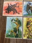 Complete Set 8 Vintage 1966 Green Bay Packers In Action Mobil Prints No Envelope