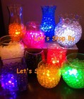 200g Clear Water Bead   12 Led Submersible Wedding Home Decoration Vase Light