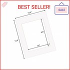 Zbeivan 11x14 White Picture Mats With Core Bevel Cut Frame Mattes For 8x10 Pictu