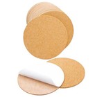 36 Pack Self Adhesive Cork Sheets Cork Pads For Diy Coasters  Home 3 5  Round