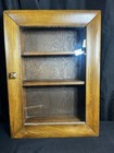 Vintage Wood   Glass  Display Case Medicine Cabinet Shadow Box Wall Mount