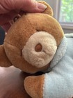 Vintage Eden Blue Sleeping Laying Teddy Bear Plush Wind Up Music Not Working