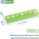 Weekly  7-day  Pill Organizer  Vitamin Planner  And Medicine Box  Large Compartm