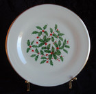 Set Of 4   Lenox  holiday  Special   8  Salad Plates   Gold Trim   Exc