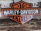 Harley Davidson Wall Sign Porcelain Enamel 30 X 18 Free Shipping Motor Cycle Oil