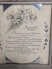 Vintage Framed Motto Print    somebody Cares    5  X 5 5    Small Friendship